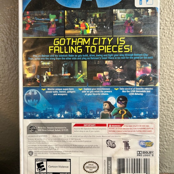 LEGO Batman: The Videogame for Nintendo Wii - Black and Gray - Picture 2 of 3